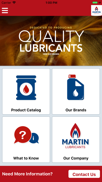Martin Lubricants Catalog Screenshot