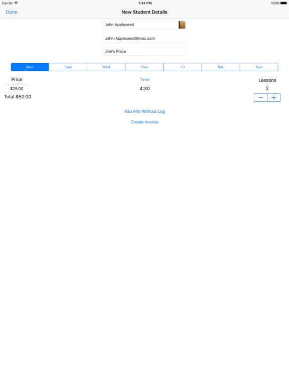 Invoice Small Business iPad screenshot 3 - Business app