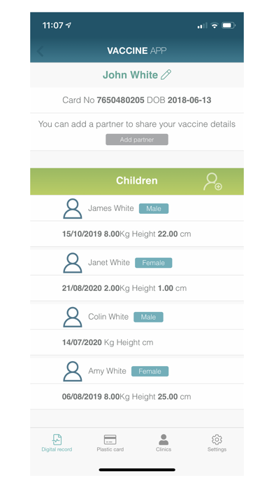 The Vaccine App Screenshot
