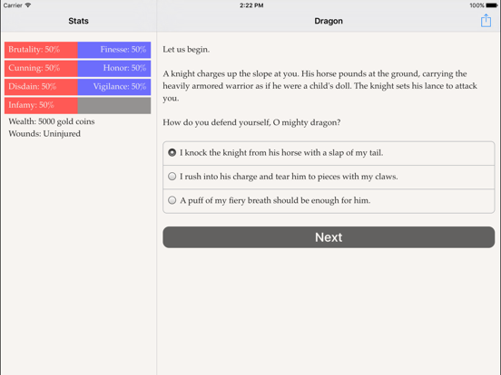 Choice of the Dragon iPad app afbeelding 2