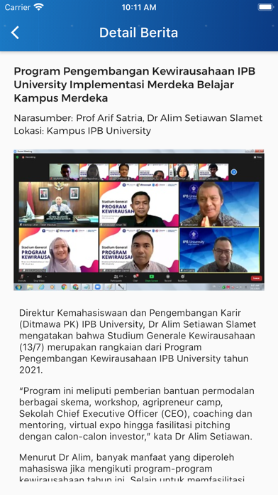 Screenshot #3 pour IPB Alumni