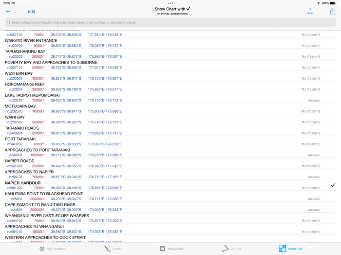 iSailGPS NZ  NZMariner Charts