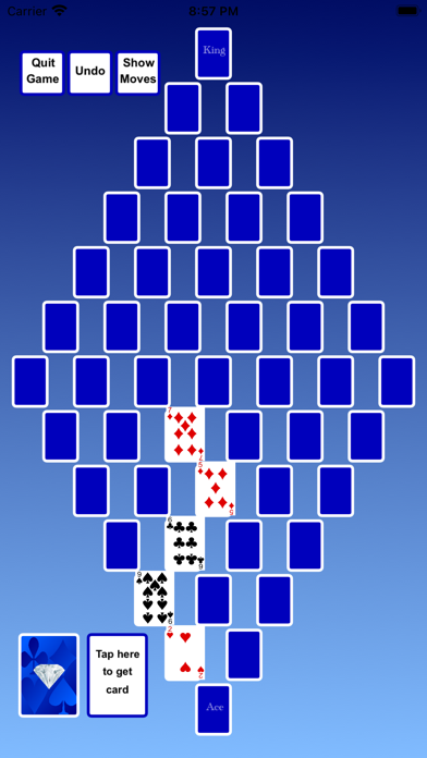 Solitaire Diamond Path Version Screenshot