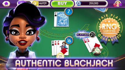 Screenshot #2 pour myVEGAS Blackjack – Casino