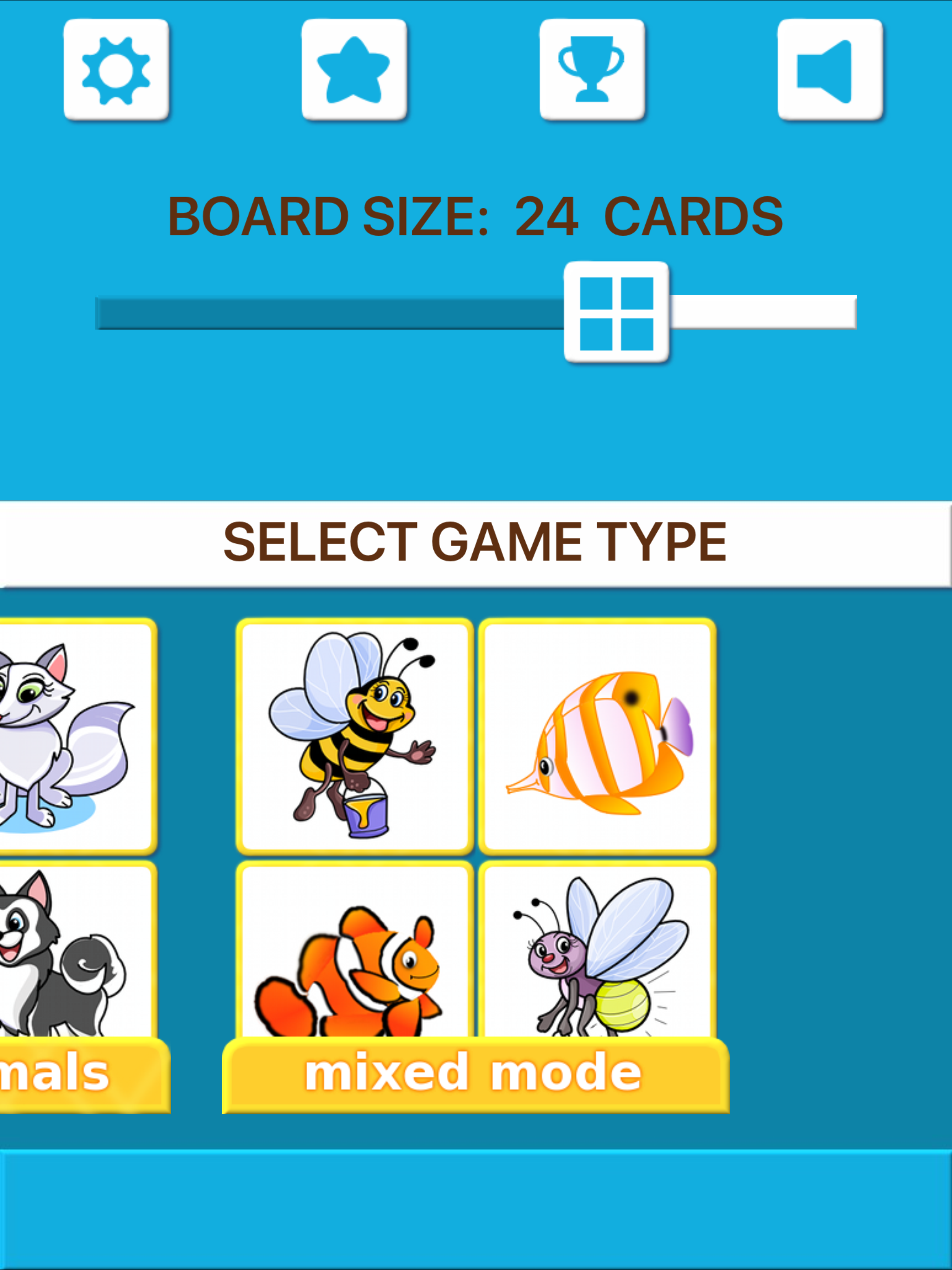 Animal Memory Matching Games
