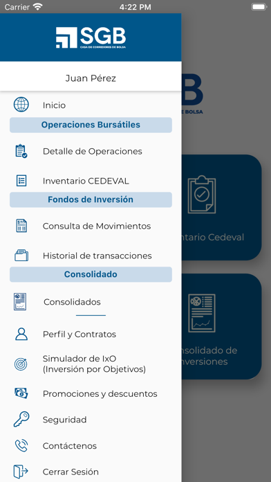 SGB Móvil Screenshot