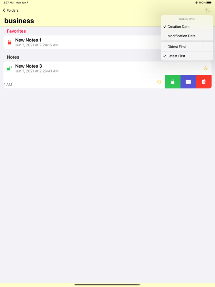 B.Notes／Chat-style Notepad