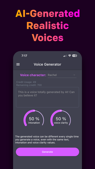 AI Voice Generator Screenshot