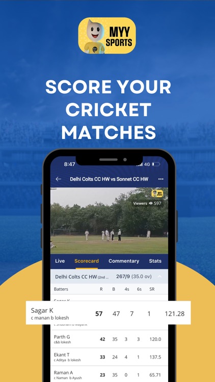 MyySports-Cricket Scoring App screenshot-4