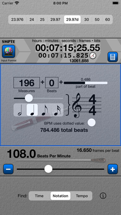 Screenshot #1 pour SMPTE Score