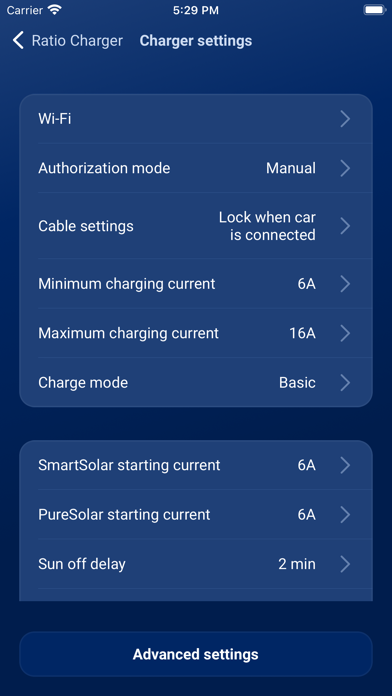 Ratio EV Charging Screenshot