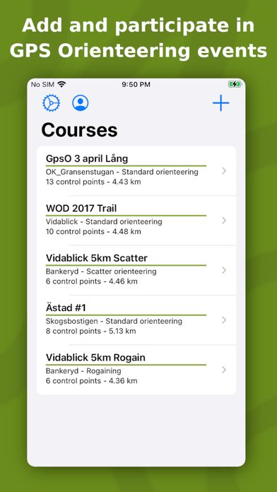 GPS Orienteering Screenshot