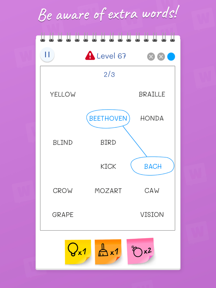 Word Match Association Puzzle