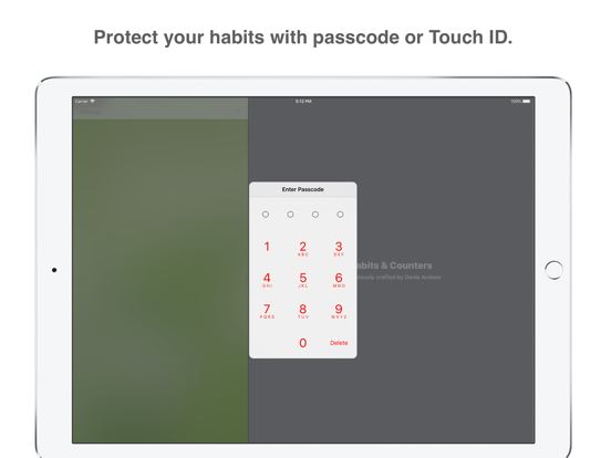 Habits & Counters iPad screenshot 5 - Productivity app