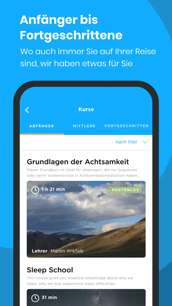 Die Achtsamkeit App Screenshot 4