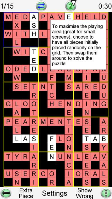 Jigsaw Crossword Screenshot