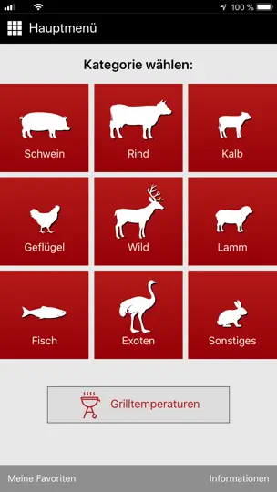 Screenshot von Kerntemperatur auf dem iPhone 1