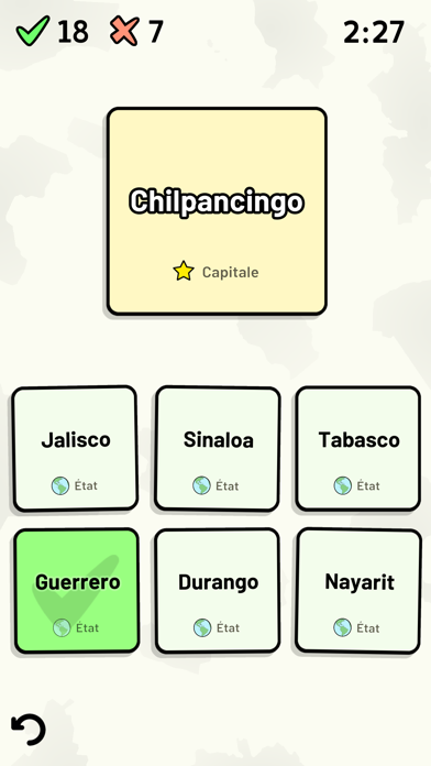 Screenshot #1 pour États du Mexique - Quiz