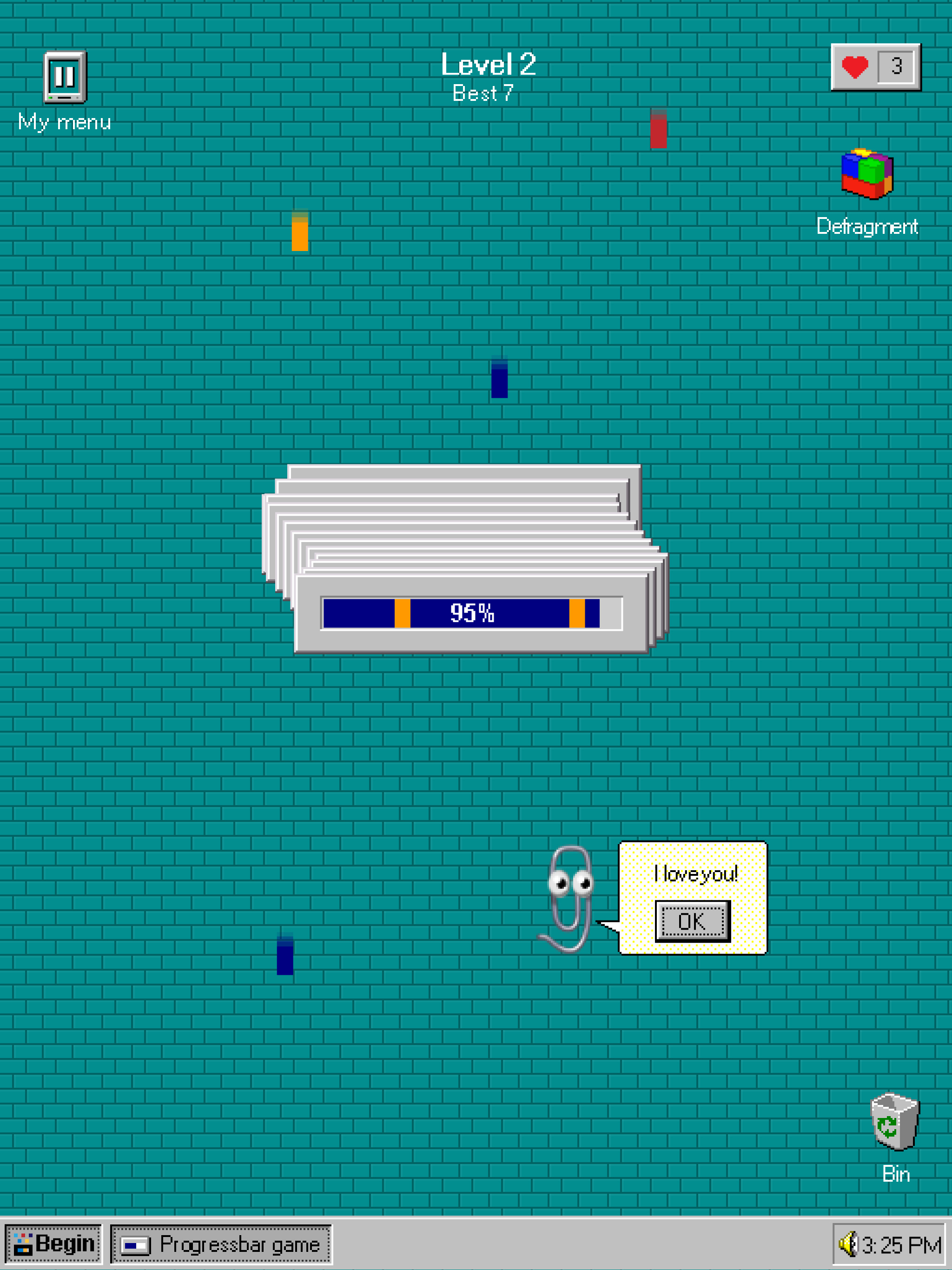 ProgressBar95 - retro arcade