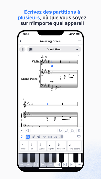 Screenshot #2 pour Flat: Music Score & Tab Editor