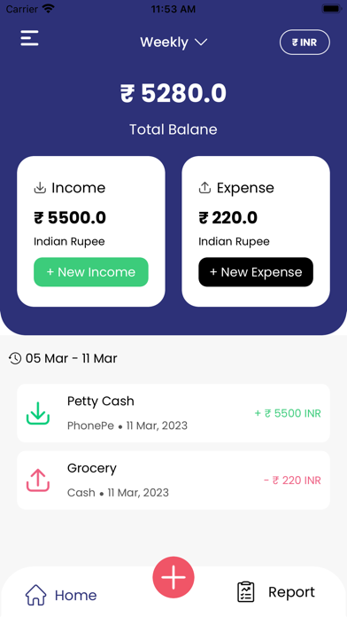 Income & Expense Tracker Screenshot