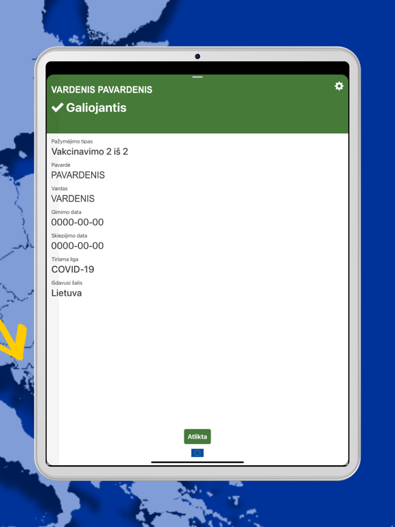 Screenshot #6 pour Tikrinti COVID pažymėjimą