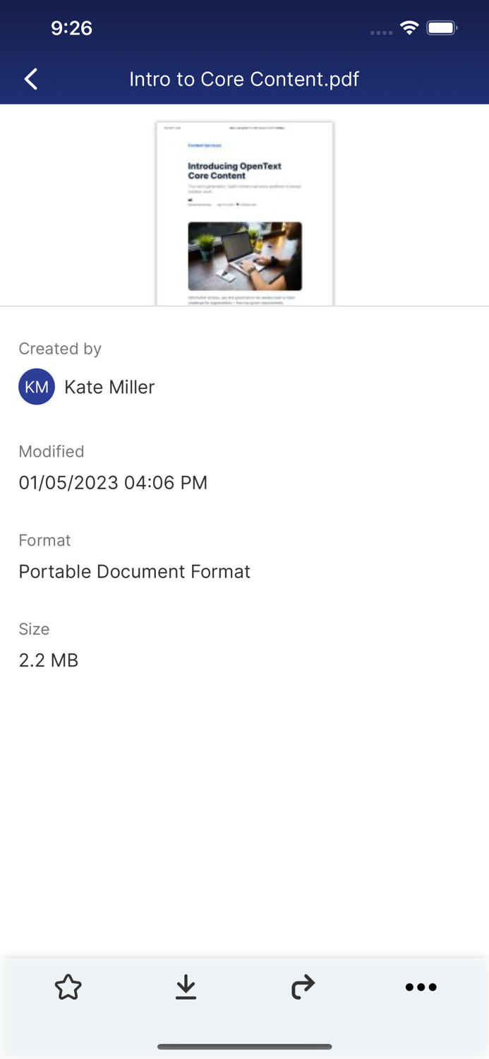 OpenText Core Content Mobile
