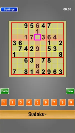 Sudoku- screenshot 2