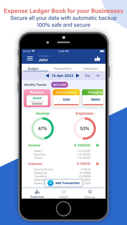 Ledger Book Expense Manager