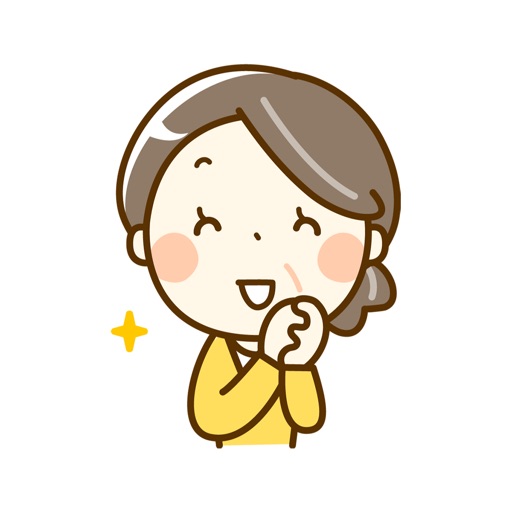 Healthy grandmother icon