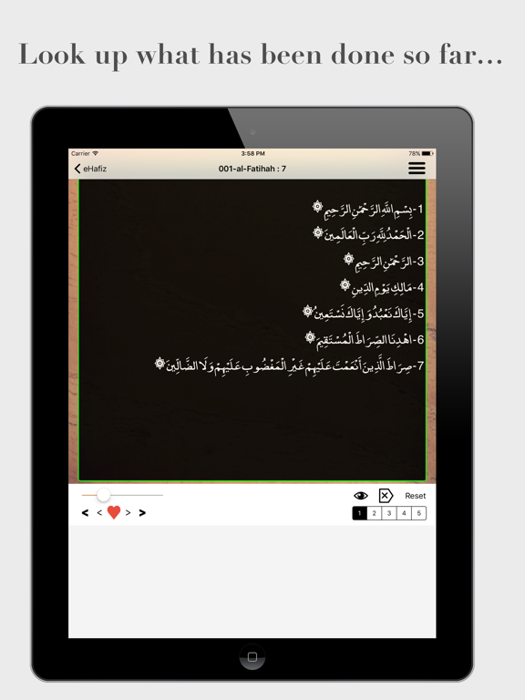 eHafiz Quran iPad screenshot 4 - Education app