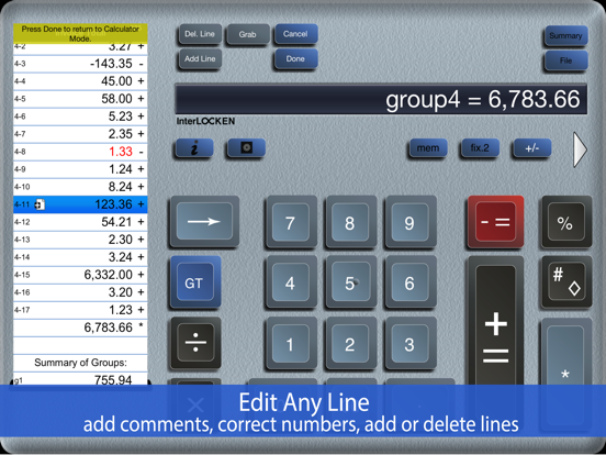 Screenshot #5 pour Adding Machine 10Key for iPad