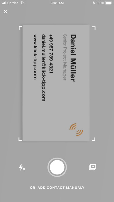 KlickTipp BCR Screenshot