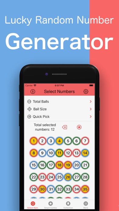 Smart6 : Lotto Combo Helper Screenshot