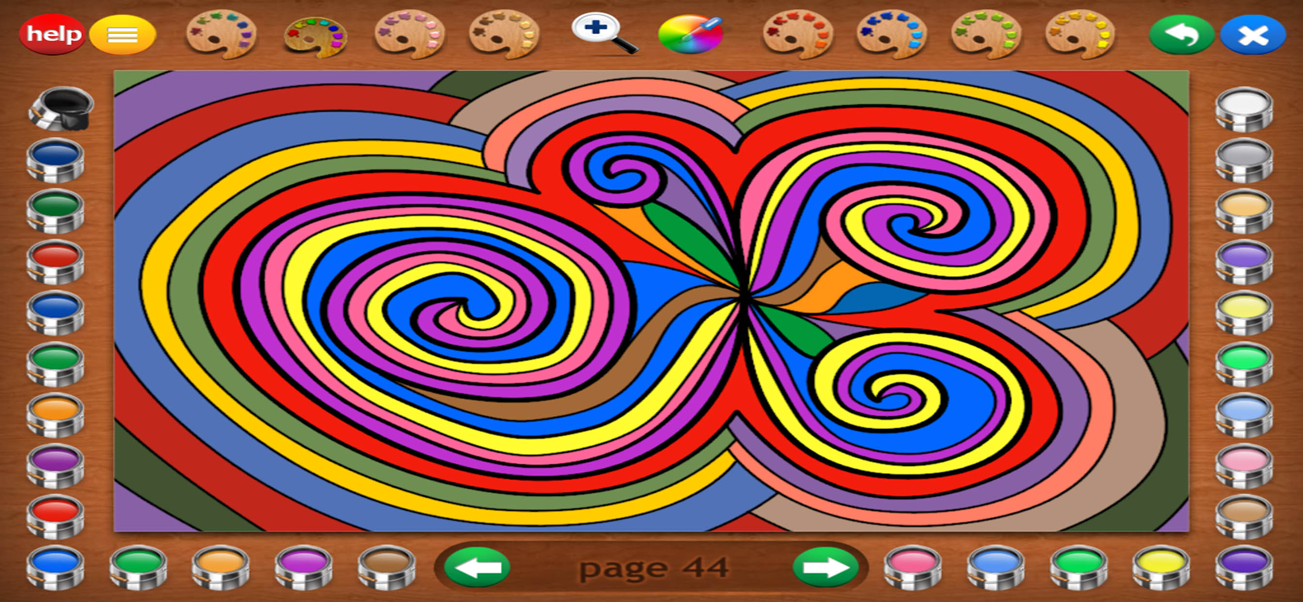 Geometric Designs Coloring screenshot 2