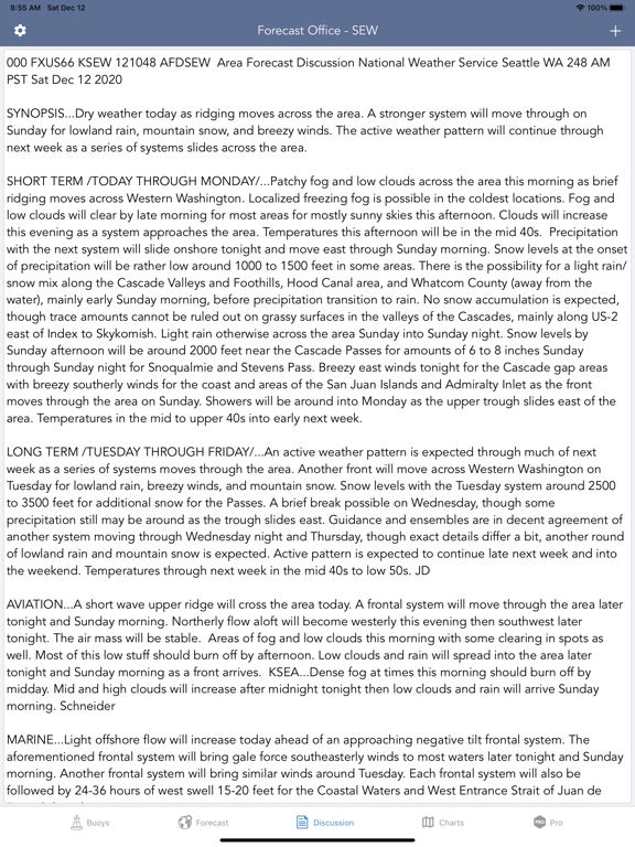 Marine Weather Forecast Pro iPad screenshot 4 - Weather app