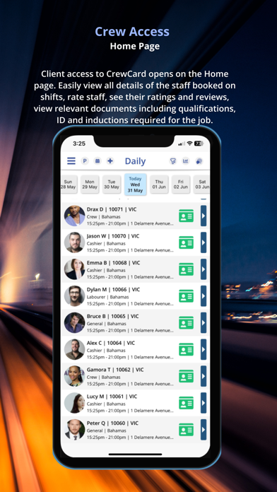 CrewCard App Screenshot
