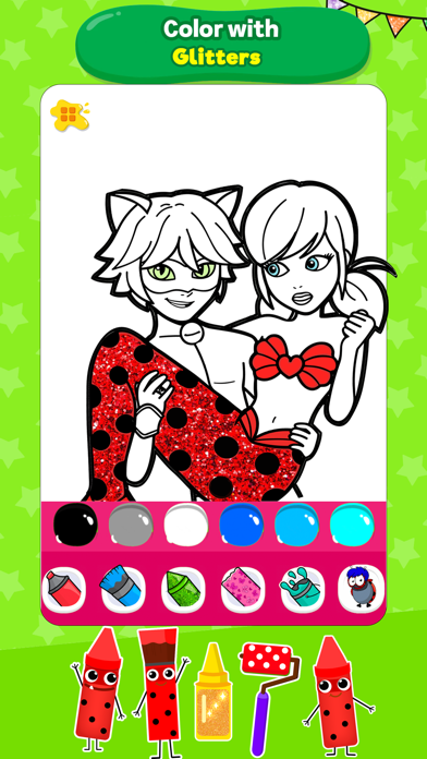 Glitter Ladybug Coloring Fun Screenshot