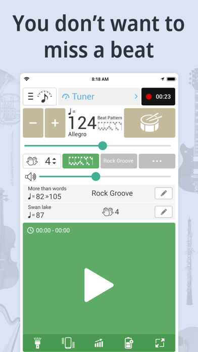 Tuner & Metronome -Soundcorset Screenshot