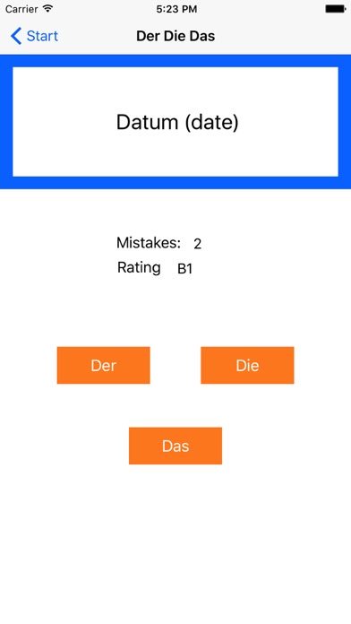 Screenshot #3 pour German Word trainer, Grammar