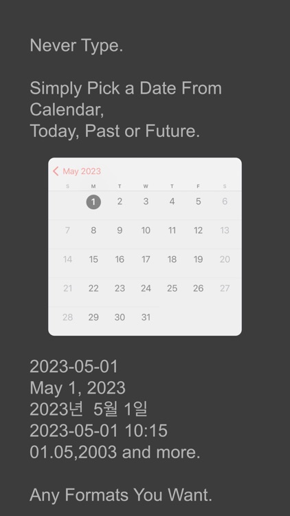 Date & Time Keyboard