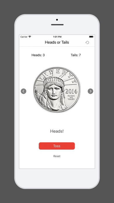 Heads or Tails - Coin Tossing Screenshot