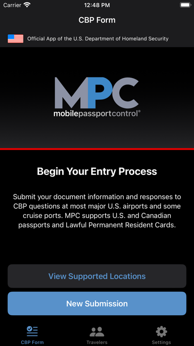 Mobile Passport Control Screenshot