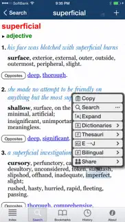 oxford thesaurus of english 2 iphone screenshot 2