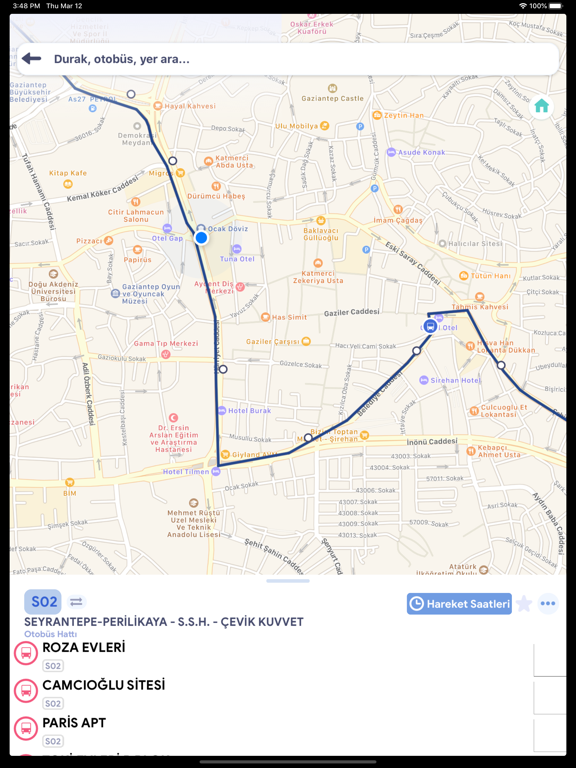 Kentkart iPad screenshot 8 - Travel app