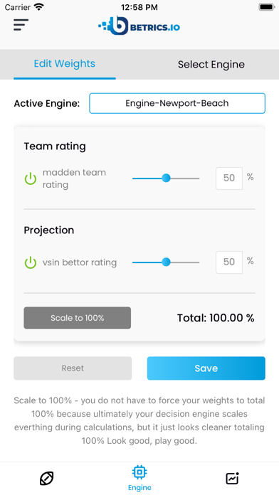 Betrics-Betting Analytics Screenshot