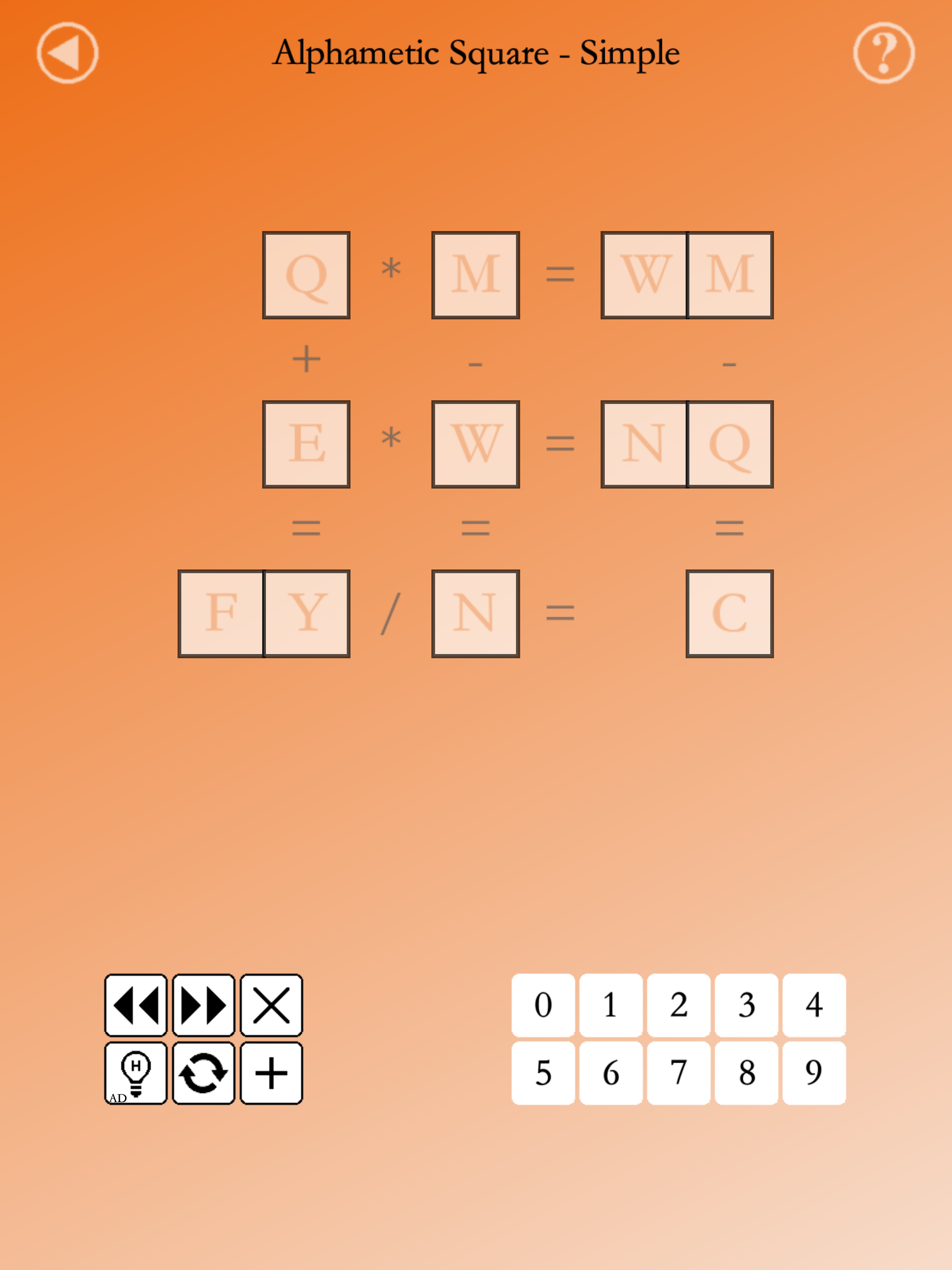 Digit Matrix : Math Puzzles