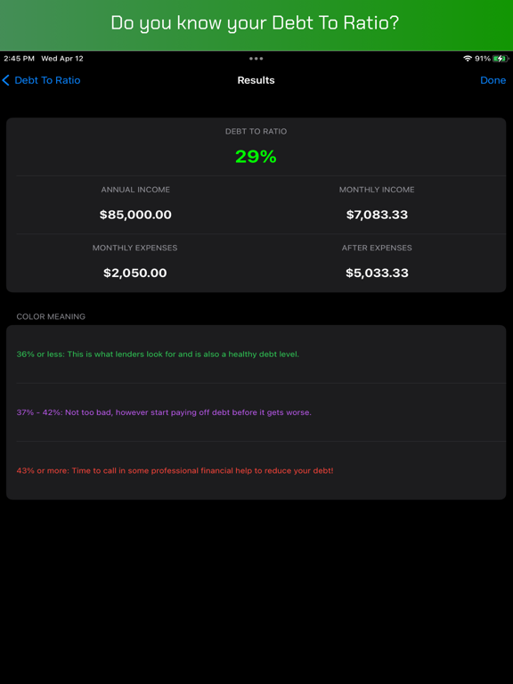Screenshot #6 pour Paycheck Analysis - W2 1099