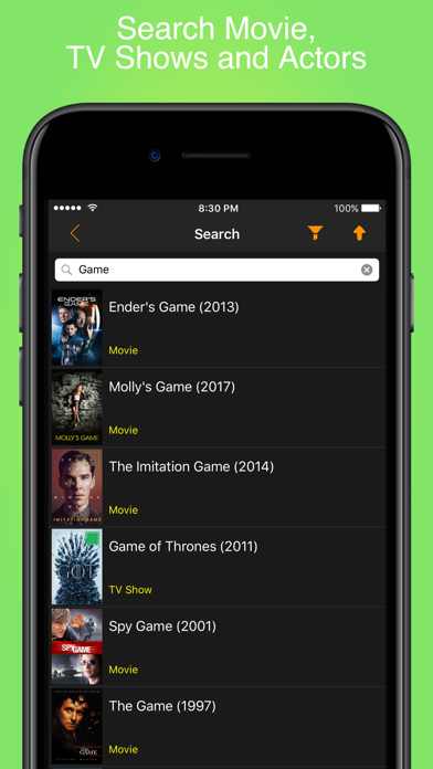 My Movies & TV Shows Watchlist Screenshot