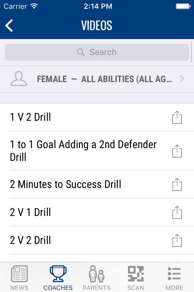 USAL Mobile Coach screenshot 2